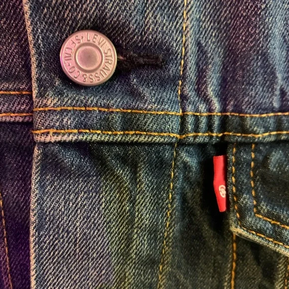 Levi's Men's Dark Blue Denim Jacket - Picture 4 of 4